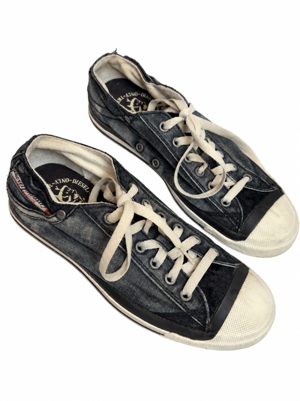 Diesel Magnete Exposure Low Women's Denim Sneakers - Picture 2 of 12